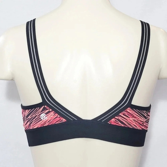XS X-SMALL Champion C9 N9609 Strappy V-Back Wire Free Sports Bra Neon Flare NWT - Picture 3 of 10